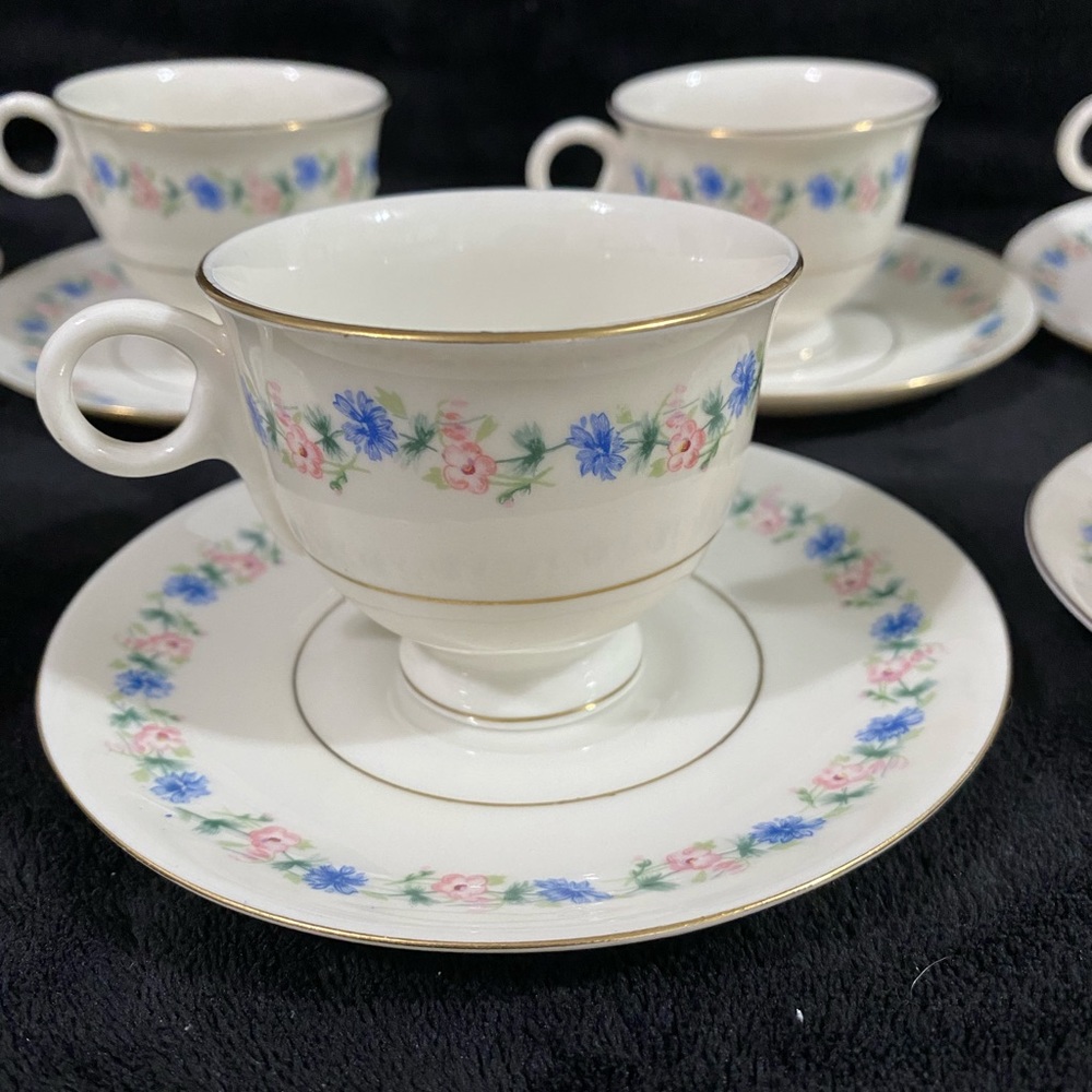 Haviland (New York) Pemberton: Cup & Saucer Set There Are 7 In This Set